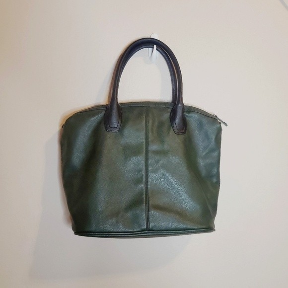 Steve Madden Emerald green with black strap shoulder crossbody bag - Picture 2 of 11